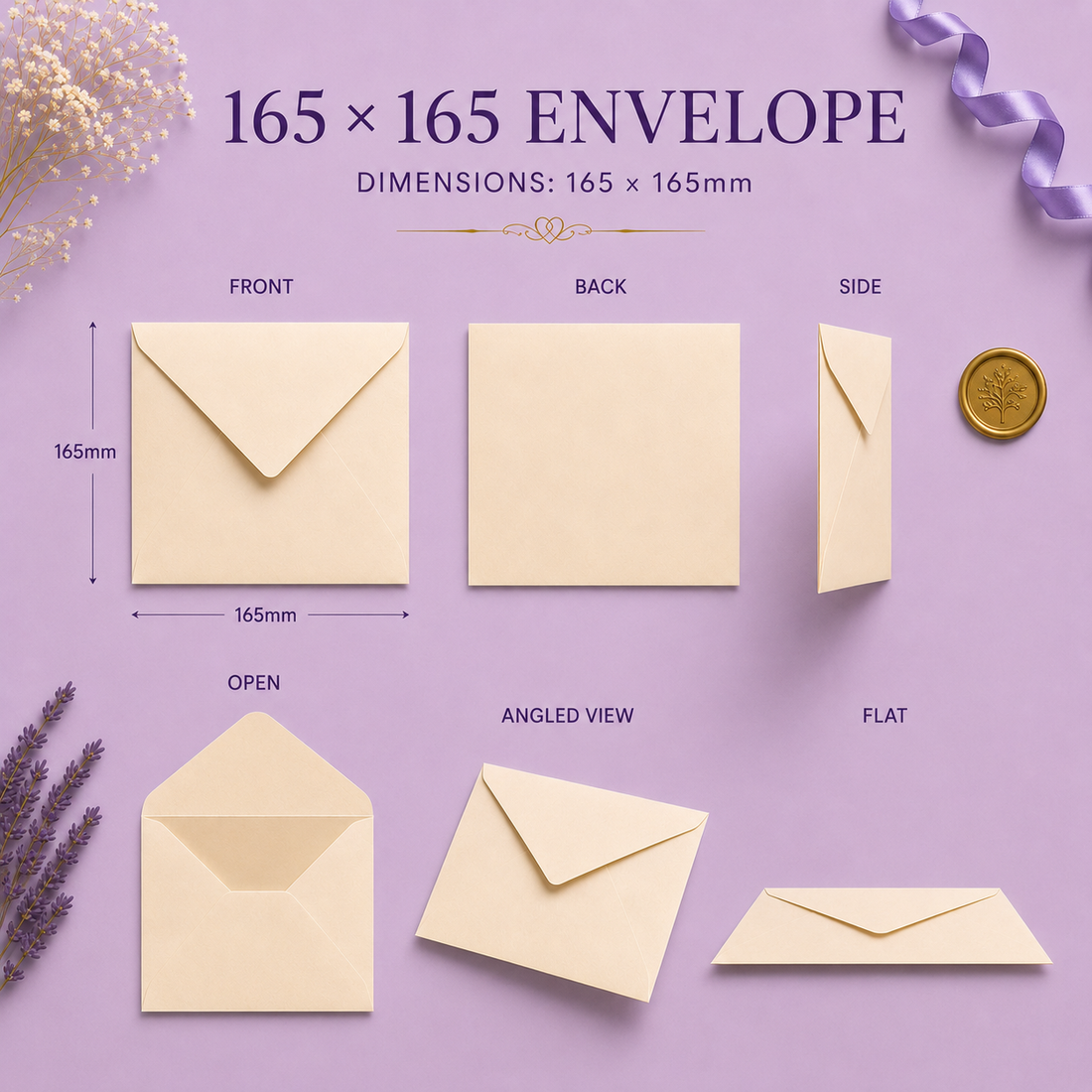 165 x165 Envelope Dimensions