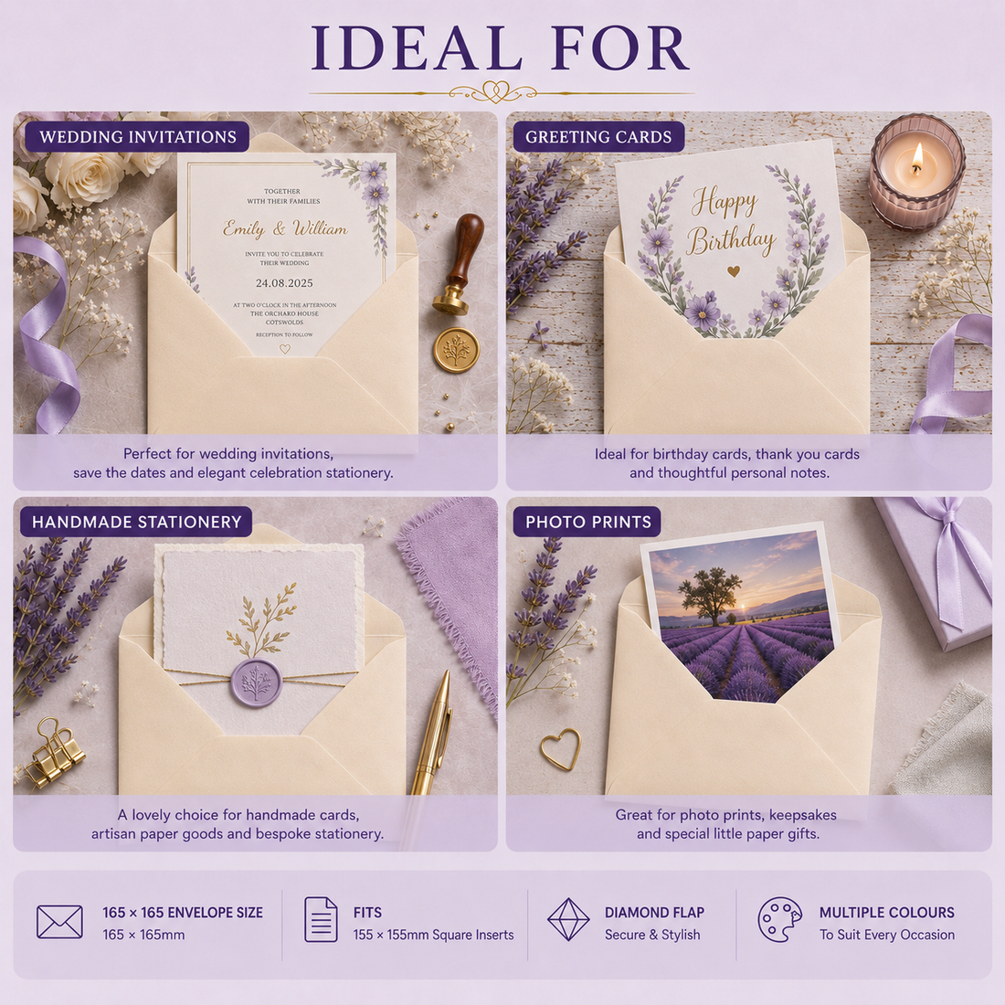 What Are 165 x 165 Envelopes Used For?