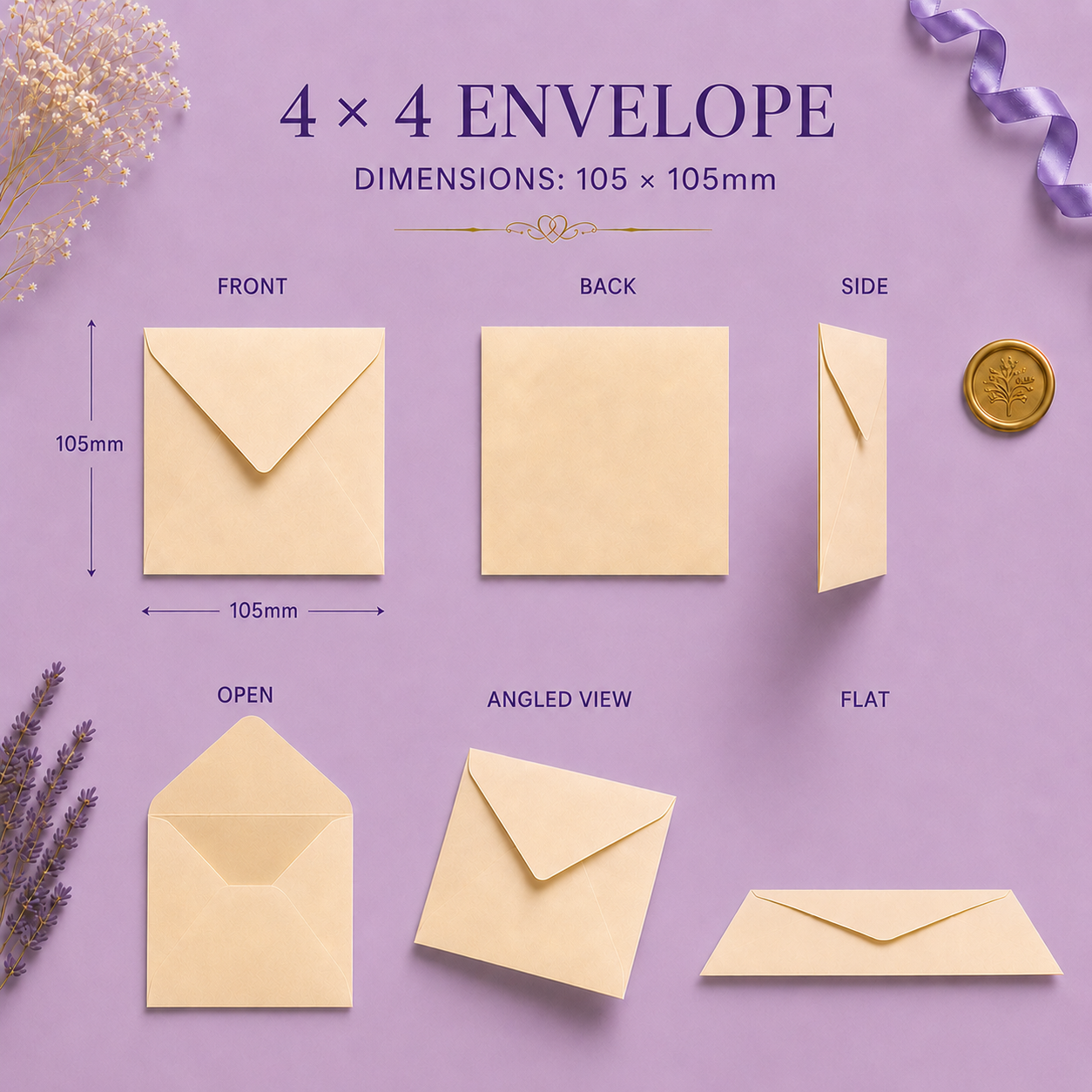 4x4 Envelope Dimensions