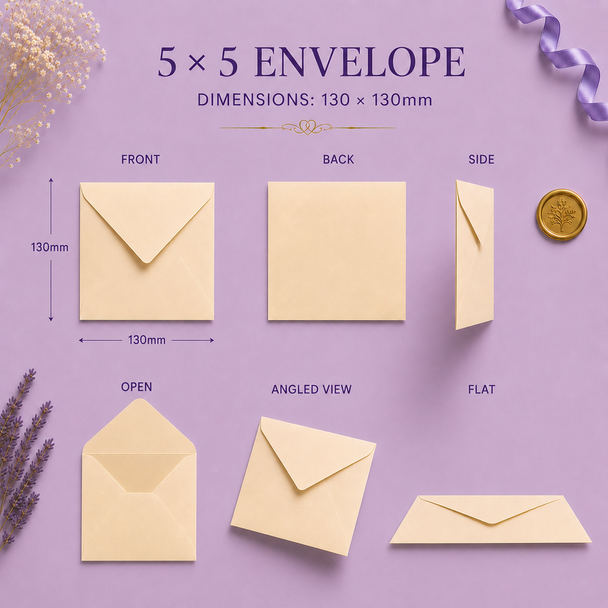 5x5 Envelope Dimensions