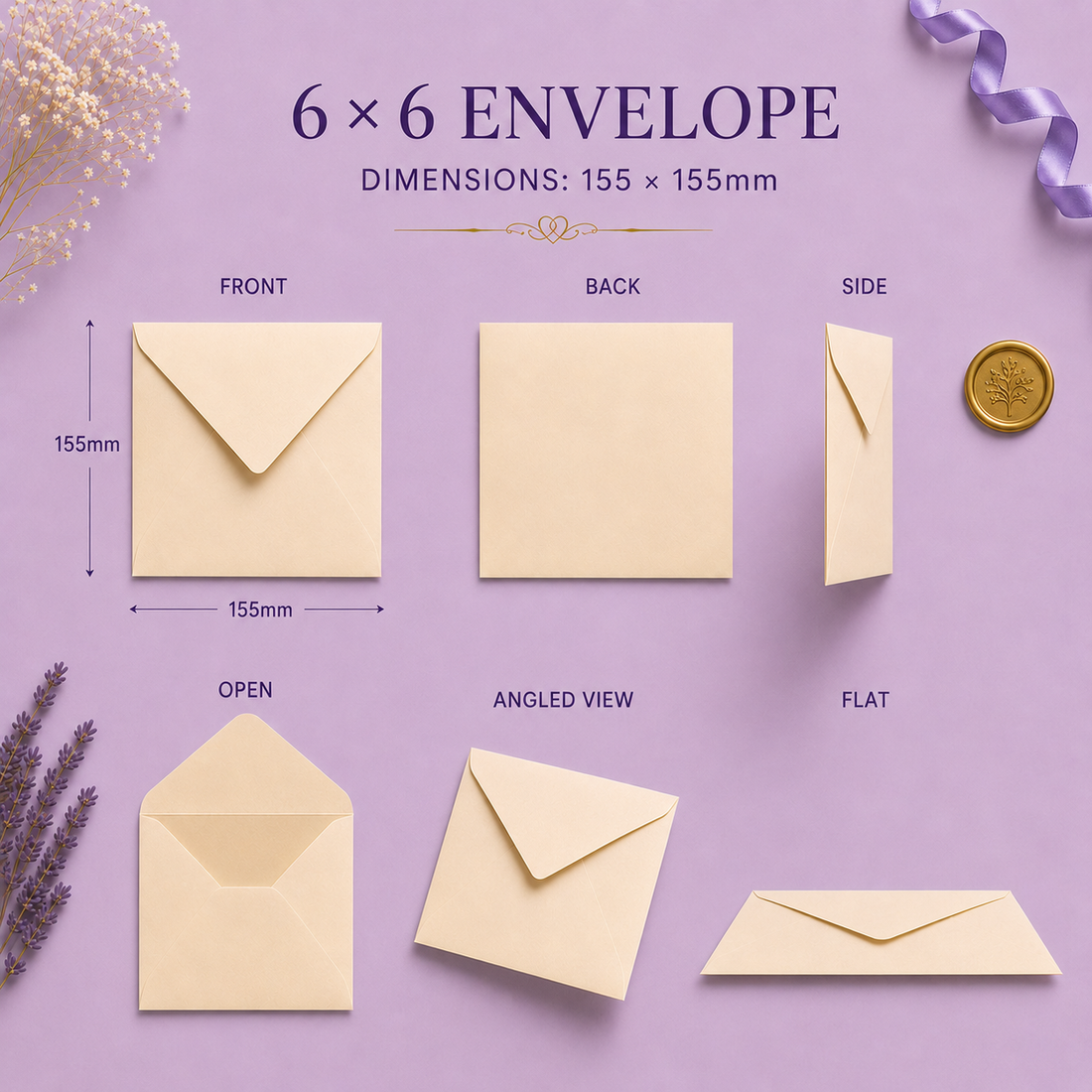 155 x155 Envelope Dimensions