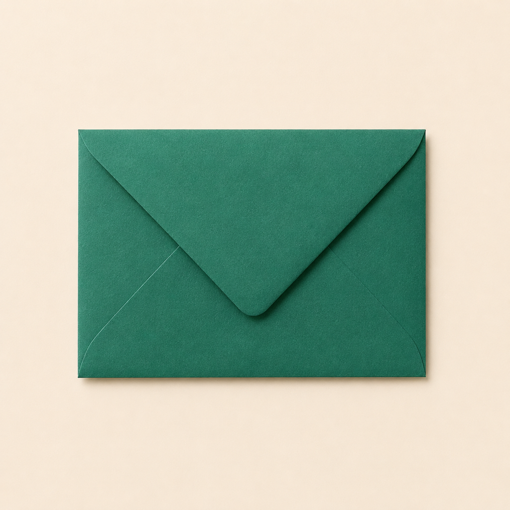 5×7 Deep Green 120gsm Envelopes -133 × 184mm