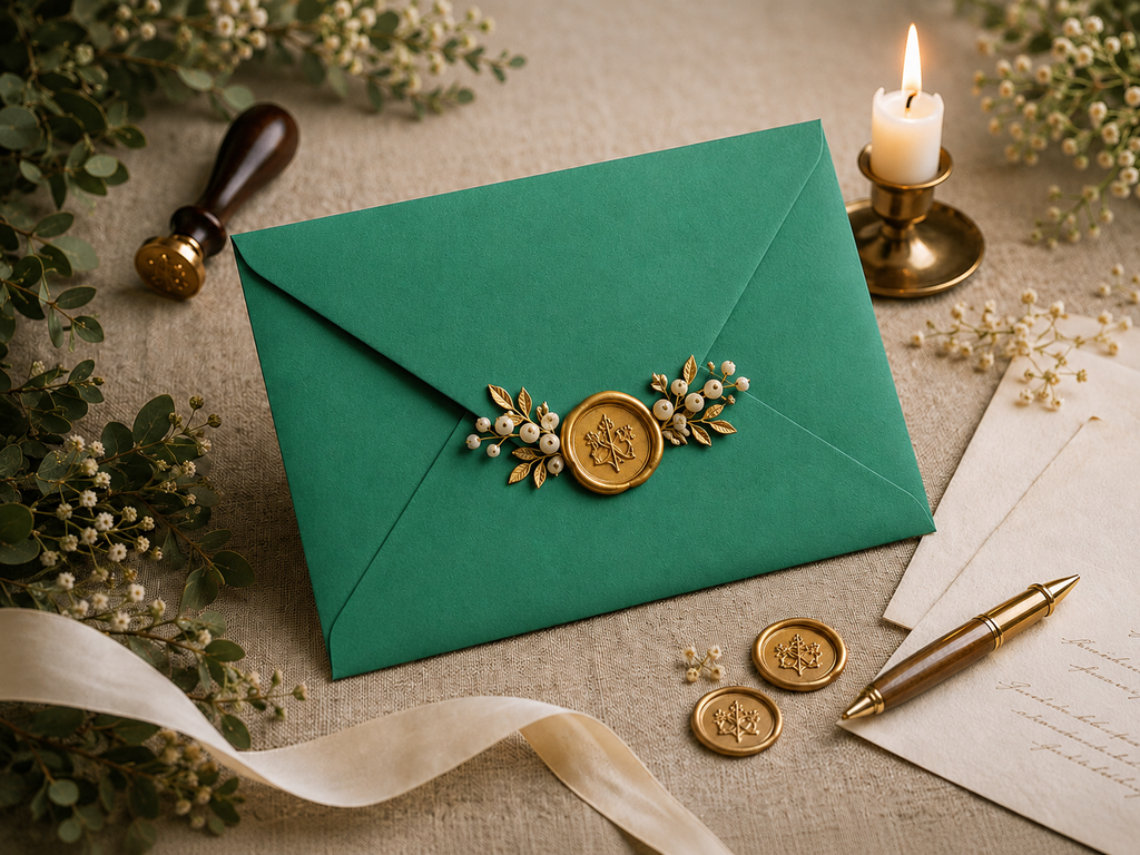 5×7 Deep Green 120gsm Envelopes -133 × 184mm