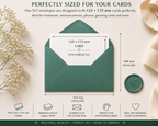 5×7 Deep Green 120gsm Envelopes -133 × 184mm