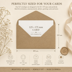 5x7 Recycled Kraft Fleck Envelopes – 133 × 184mm