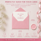 5x7 Light Pink Envelopes – 133 × 184mm