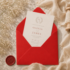 5x7 Pure Red Envelopes – 120gsm – 133 × 184mm