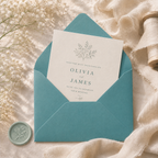 5x7 Teal Envelopes – 133 × 184mm