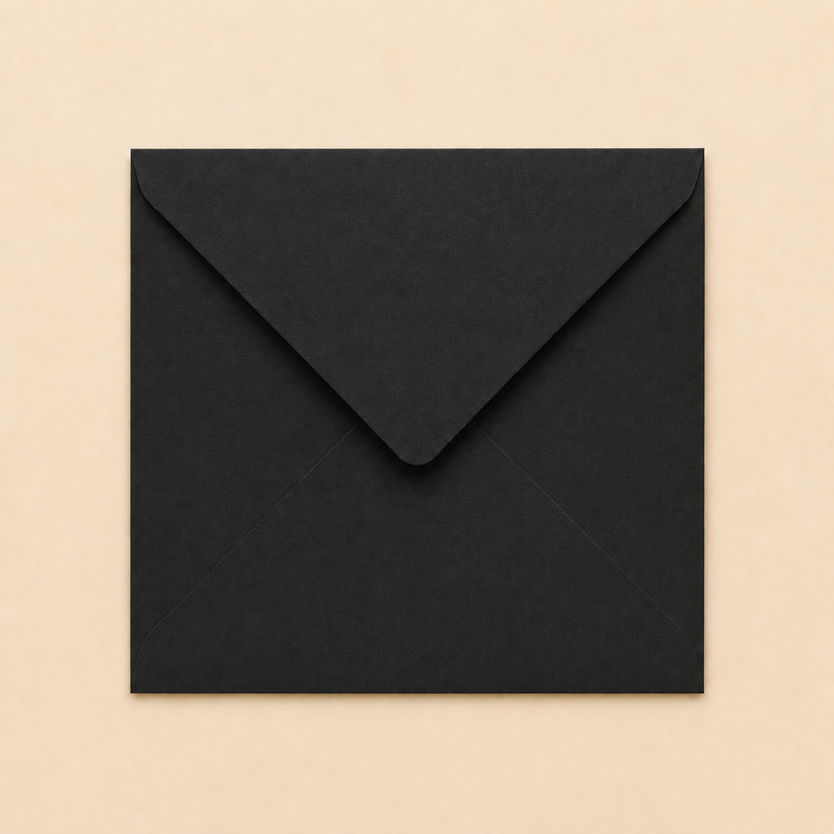 6x6 Black Envelopes – 100gsm – 155 × 155mm