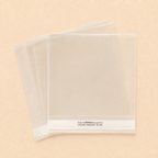 6x6 Compostable Cello Bags – Self Seal Card Sleeves – 155 × 160mm + 30mm Flap