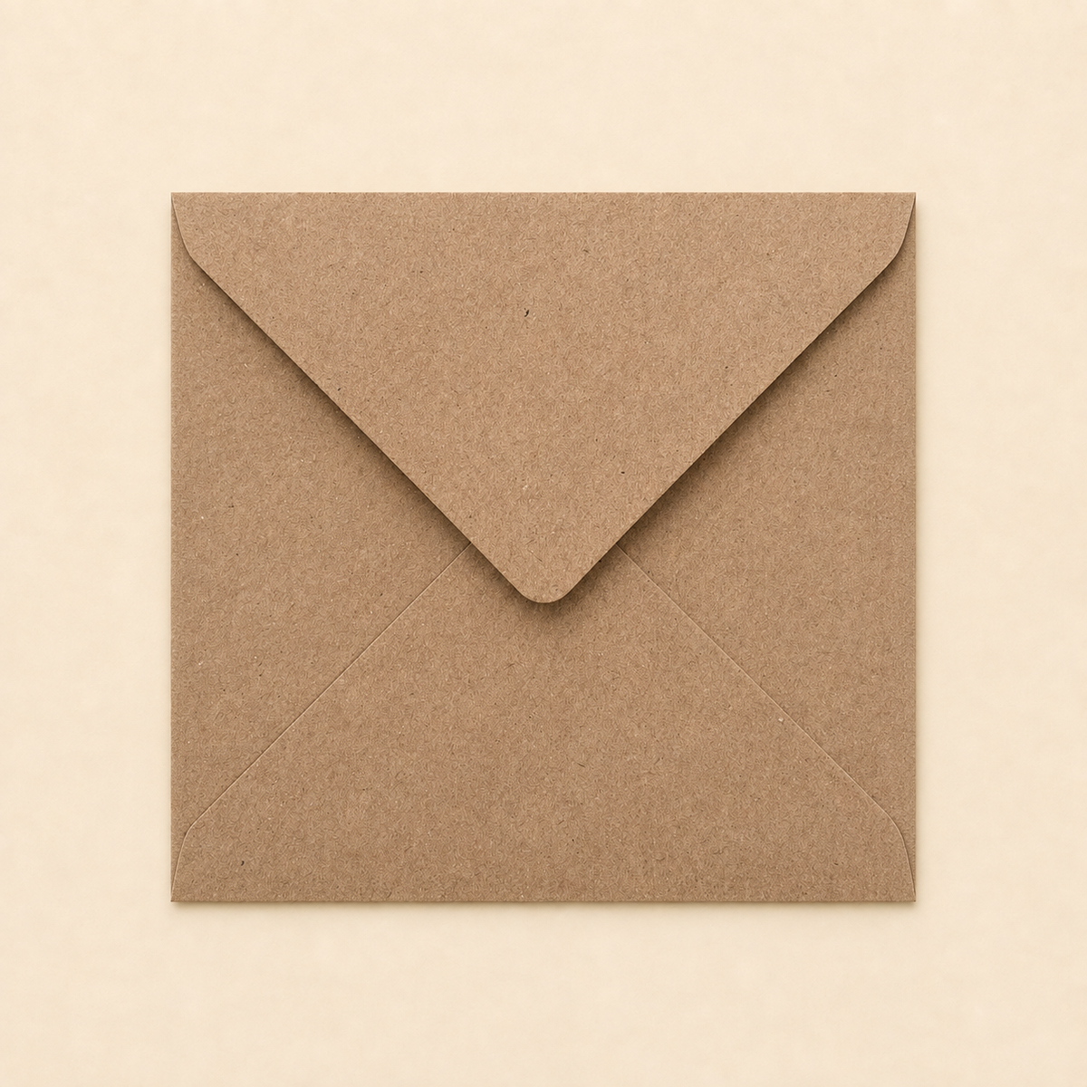 6x6 Recycled Kraft Fleck Envelopes – 110gsm – 155 × 155mm