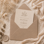 6x6 Recycled Kraft Fleck Envelopes – 110gsm – 155 × 155mm