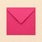 6x6 Hot Pink Envelopes – 100gsm – 155 × 155mm