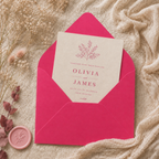 6x6 Hot Pink Envelopes – 100gsm – 155 × 155mm