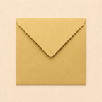 6x6 Metallic Gold Envelopes – 100gsm – 155 × 155mm