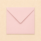 6x6 Light Pink Envelopes – 100gsm – 155 × 155mm