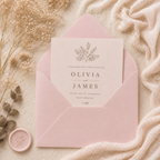 6x6 Light Pink Envelopes – 100gsm – 155 × 155mm