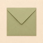 6x6 Sage Green Envelopes – 100gsm – 155 × 155mm
