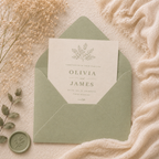6x6 Sage Green Envelopes – 100gsm – 155 × 155mm