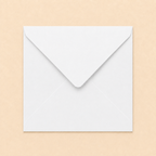6x6 White Envelopes – 100gsm – 155 × 155mm