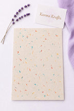 A4 Mixed Floral Cotton Lokta Paper | Handmade Nepalese Artisan Craft Paper (20 Sheets) __etsy:8066796861
