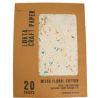 A4 Mixed Floral Cotton Lokta Paper | Handmade Nepalese Artisan Craft Paper (20 Sheets) __etsy:8018879612