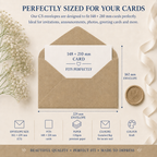C5 Recycled Kraft Fleck Envelopes – 110gsm – 162 × 229mm