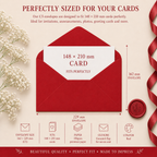 C5 Red Envelopes – 162 × 229mm