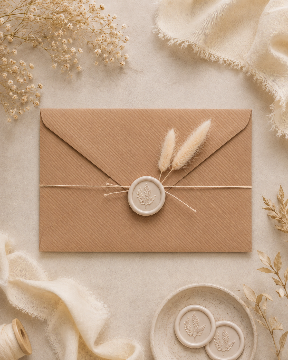 C6 Recycled Ribbed Brown Envelopes – 100gsm – 114 × 162mm