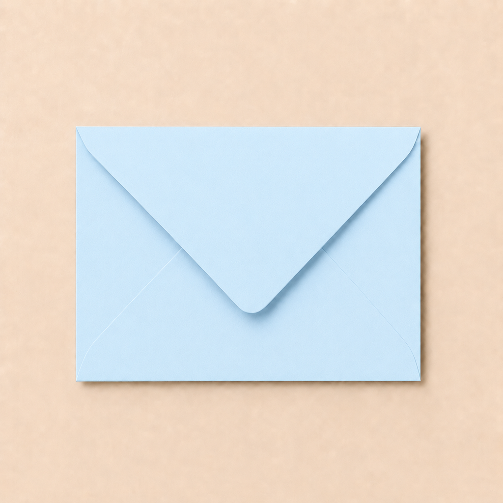 C6 Baby Blue Matte Envelopes – 114 × 162mm