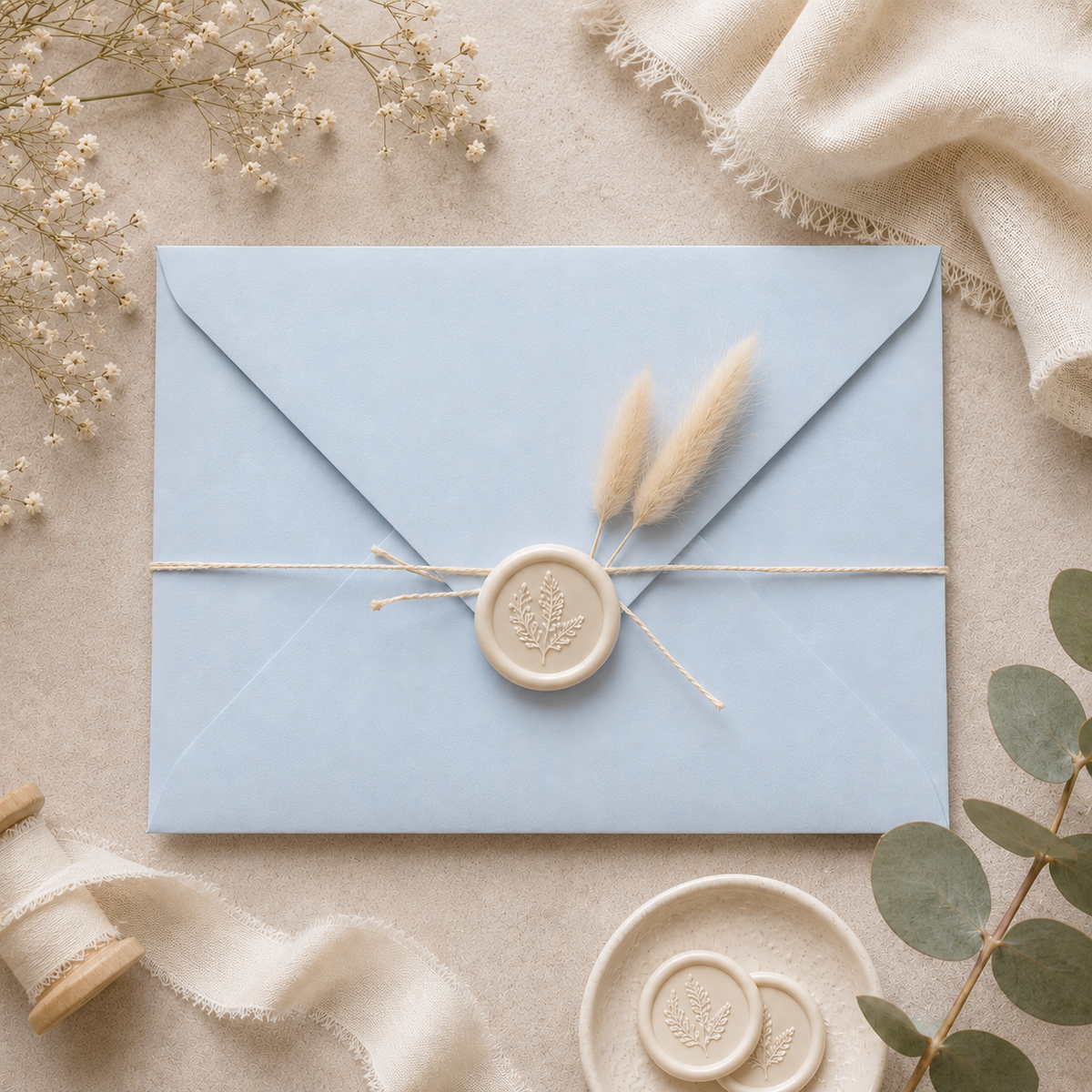 C6 Baby Blue Matte Envelopes – 114 × 162mm