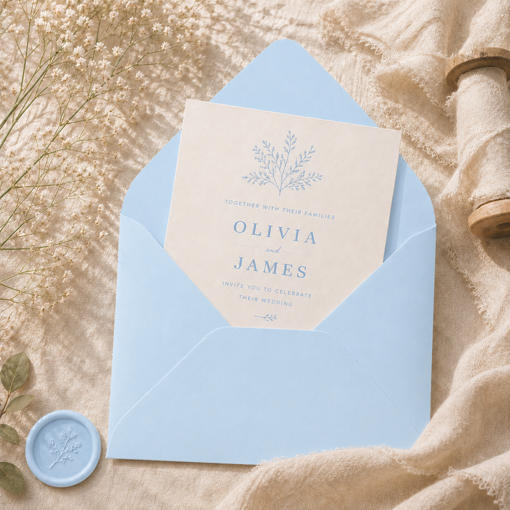 C6 Baby Blue Matte Envelopes – 114 × 162mm