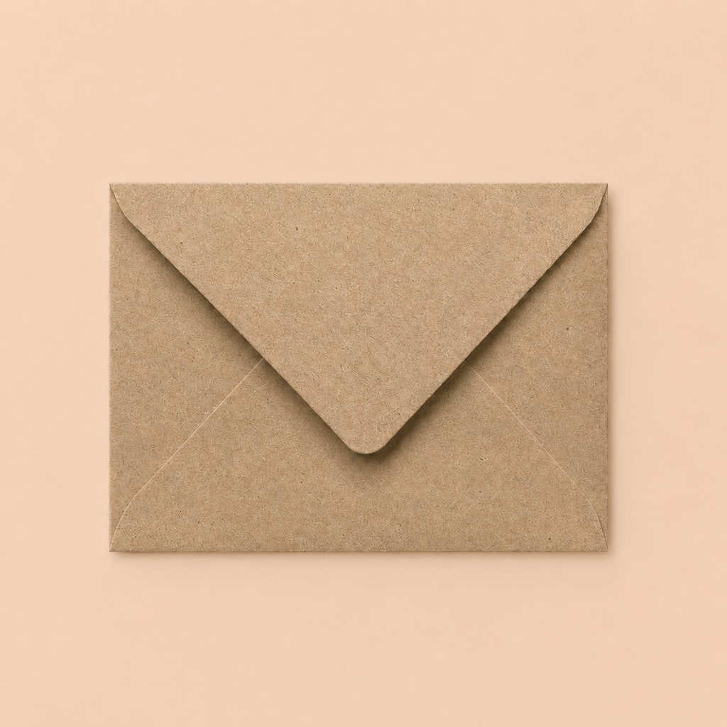 C6 Recycled Kraft Fleck Envelopes – 110gsm – 114 × 162mm
