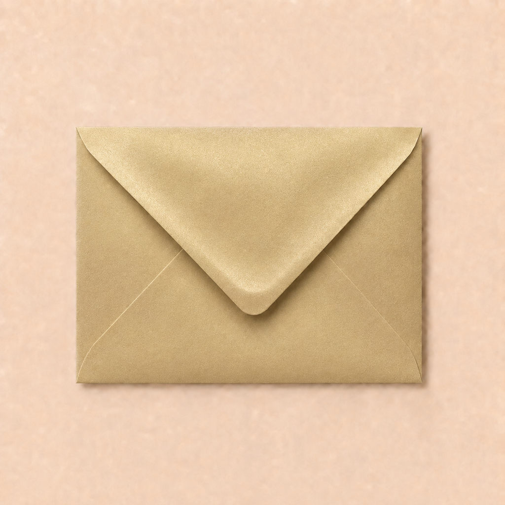 C6 Metallic Gold Envelopes – 100gsm – 114 × 162mm