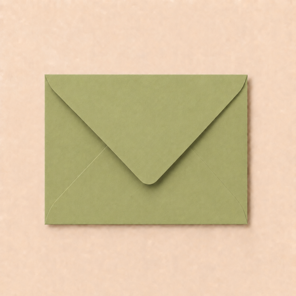 C6 Sage Green Envelopes – 100gsm – 114 × 162mm