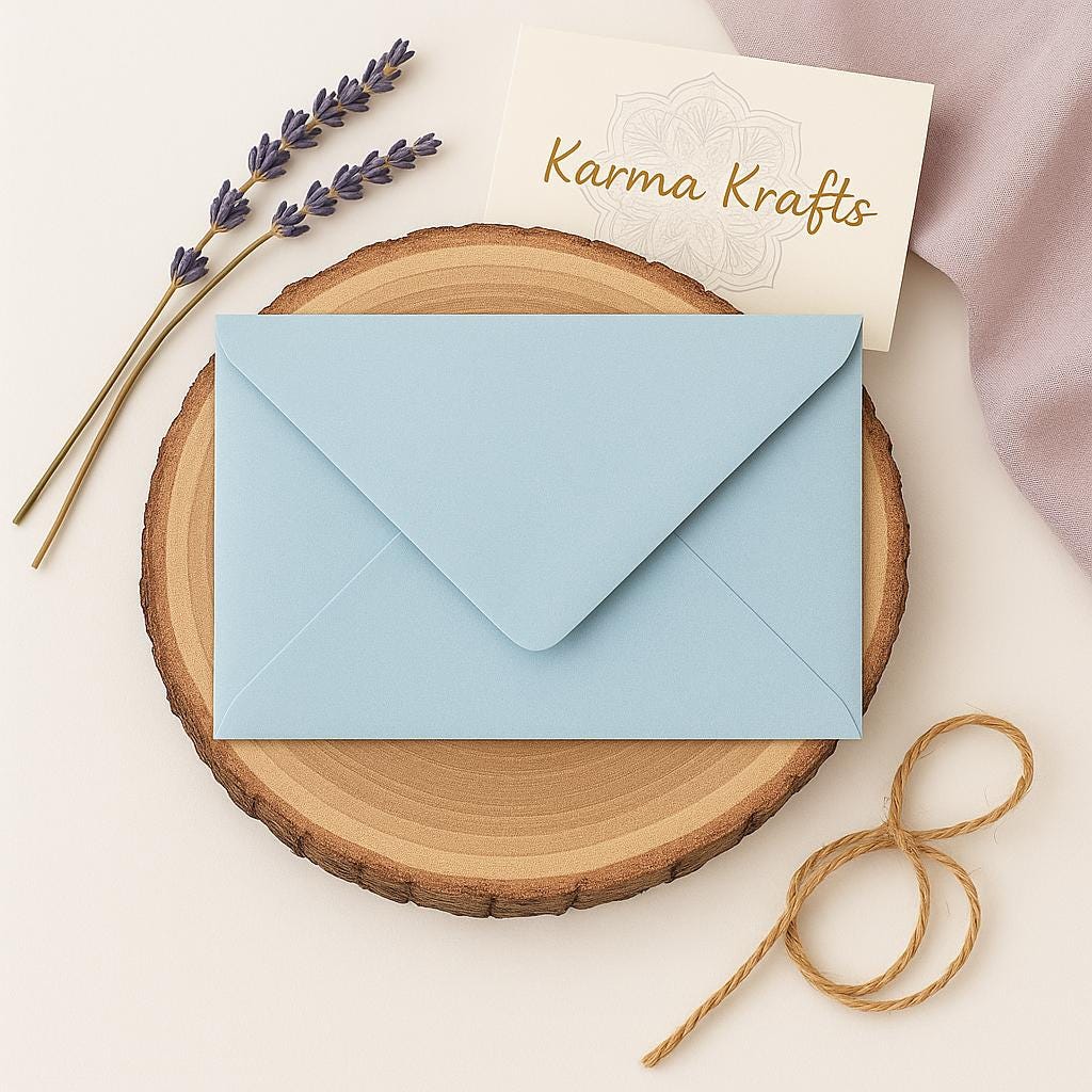 C6 Baby Blue Matte 114x162mm Invitation Envelopes for Cards Weddings Stationery __etsy:7611847791
