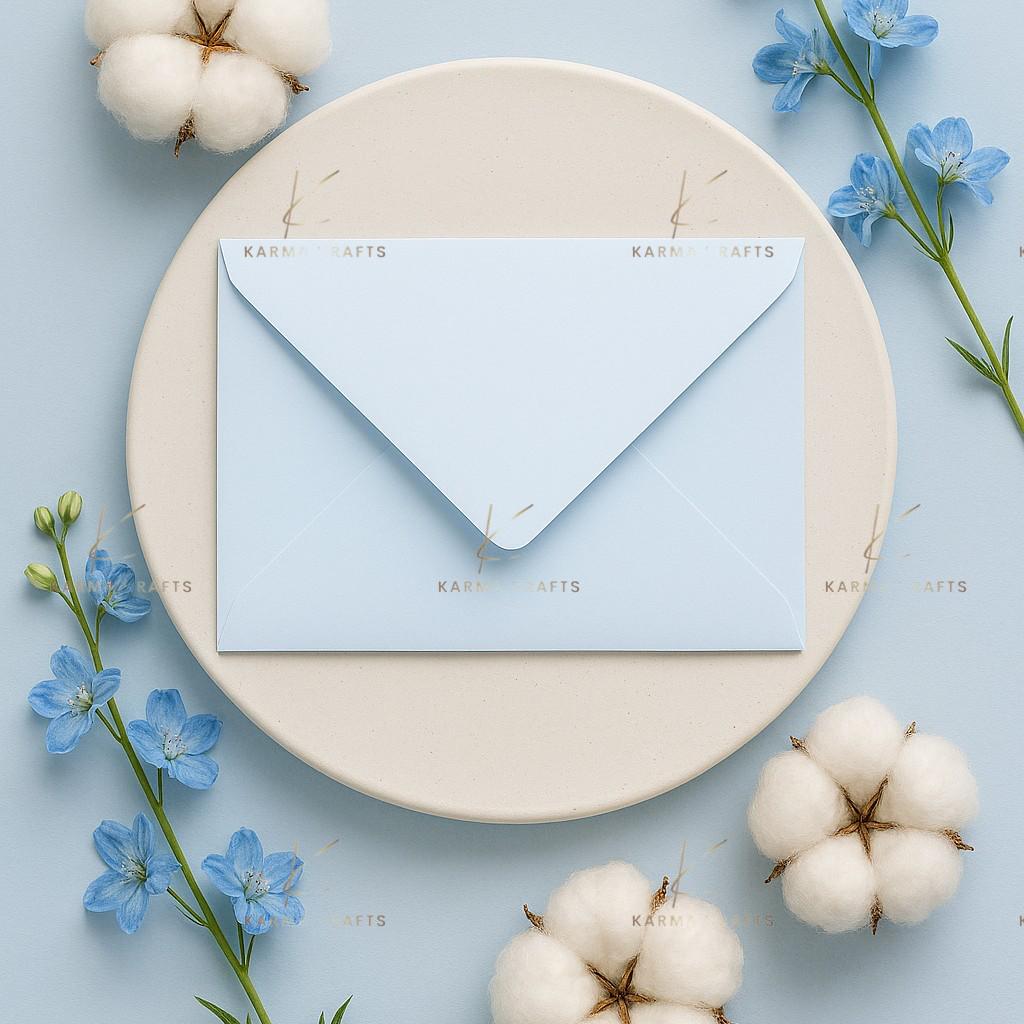 C6 Baby Blue Matte 114x162mm Invitation Envelopes for Cards Weddings Stationery __etsy:7611845045