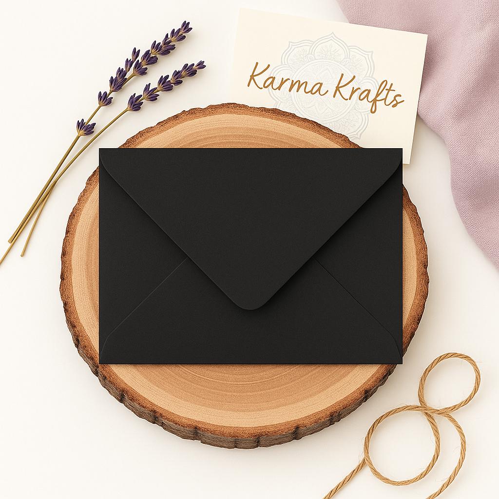 C6 Black Invitation Envelopes, 100gsm Stationery __etsy:7563875118