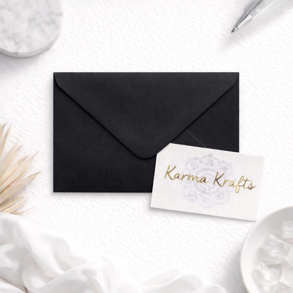 C6 Black Invitation Envelopes, 100gsm Stationery __etsy:7598312510