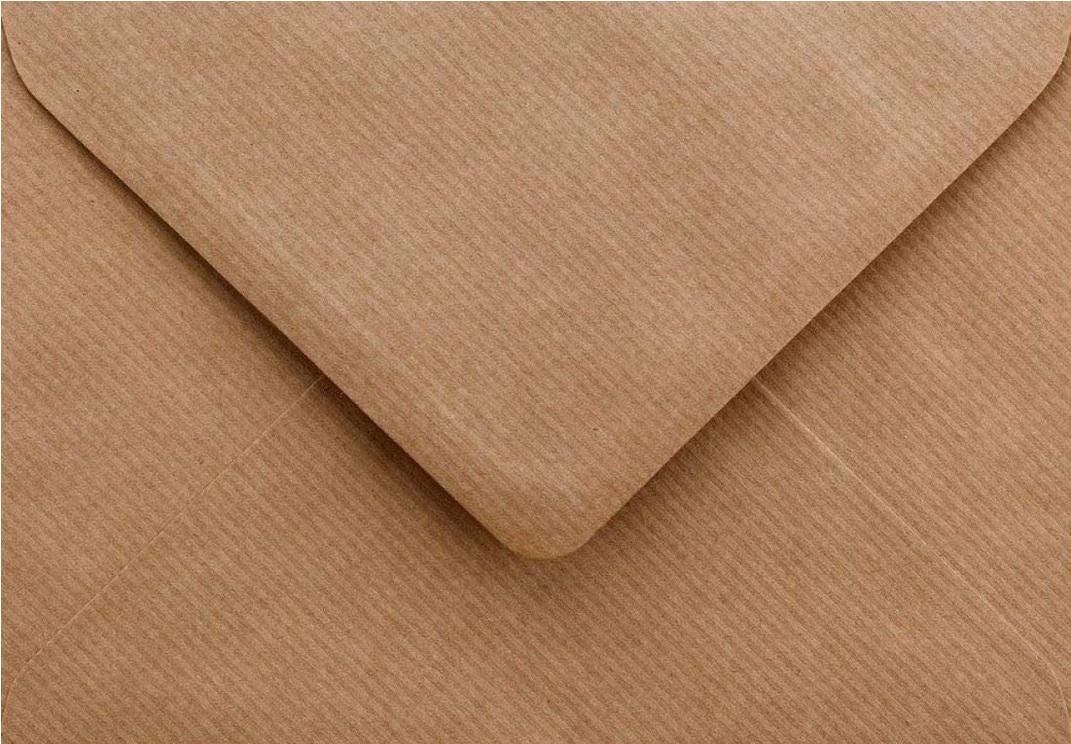 C6 Brown Recycled Ribbed Envelopes 100gsm | Eco Friendly Kraft Envelopes | Rustic Wedding, Cards & Invitations __etsy:7678133070