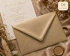 C6 Gold Wedding Envelopes | Metallic Invitation Envelopes for Luxury Cards & Stationery __etsy:8071555895