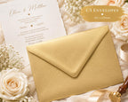 C5 Gold Wedding Envelopes | Metallic Invitation Envelopes for Luxury Stationery __etsy:8071726659