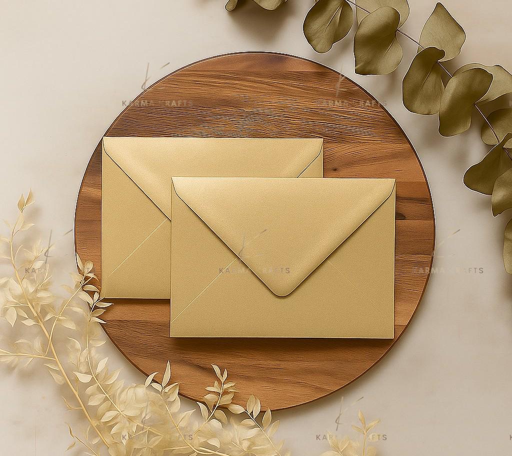 C5 Gold Wedding Envelopes | Metallic Invitation Envelopes for Luxury Stationery __etsy:7563716814