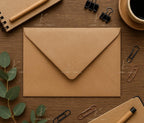 C5 Recycled Ribbed Brown Envelopes | Rustic Eco Friendly Invitation Envelopes __etsy:7563769300