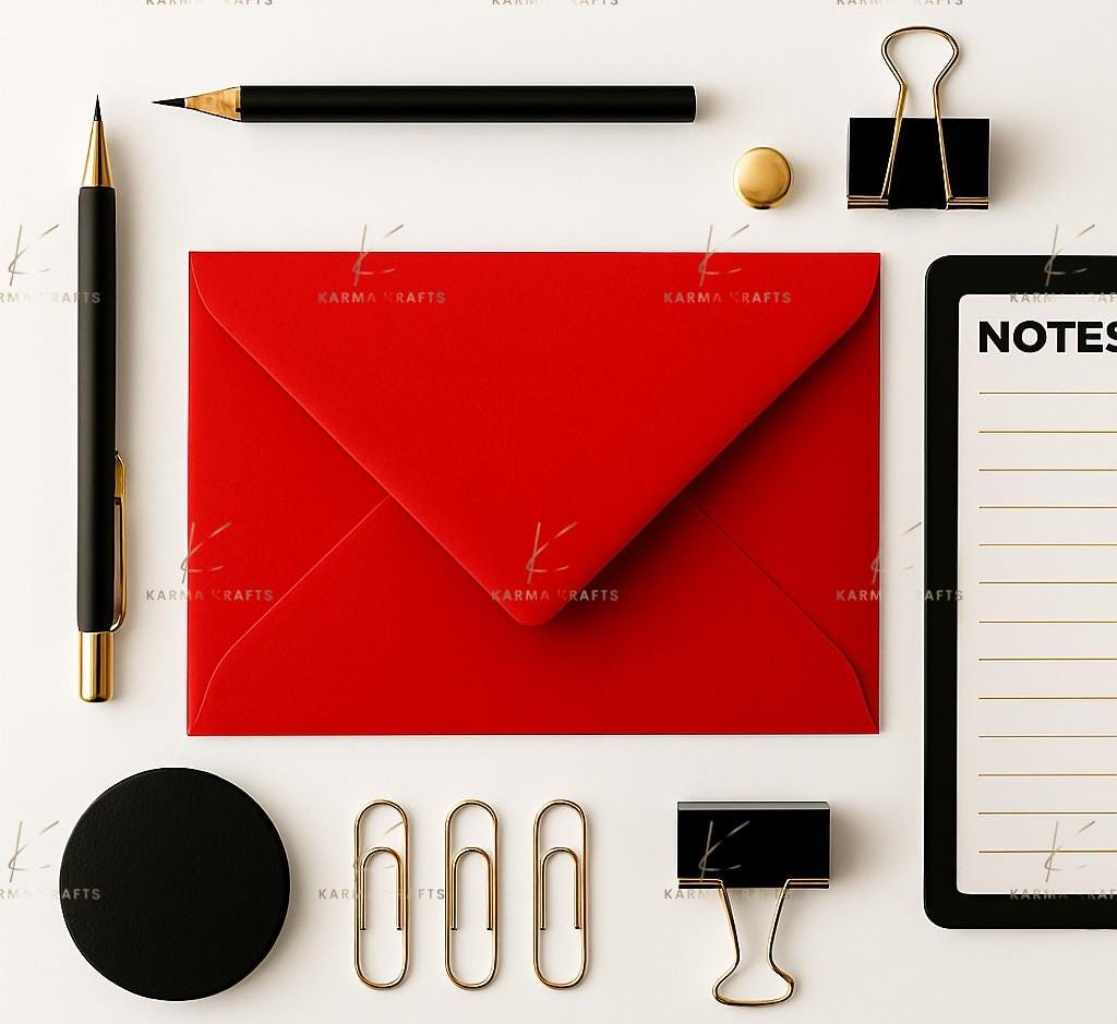 C5 Red Envelopes | Bold Invitation Envelopes for Wedding & Luxury Stationery __etsy:7563830098