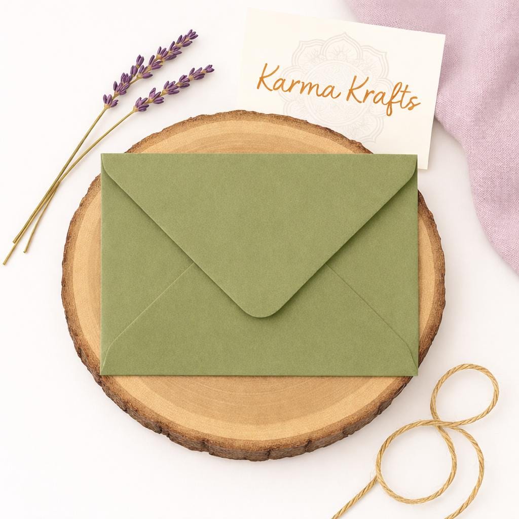 C6 Sage Green 114x162mm Invitation Envelopes for Cards Weddings and Stationery __etsy:7611957233
