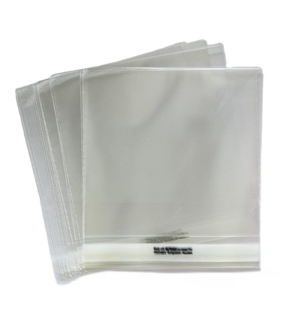 Compostable Cello Bags for 6x6 Cards | Self Seal Eco Display Sleeves (160 x 155mm) __etsy:8020647303