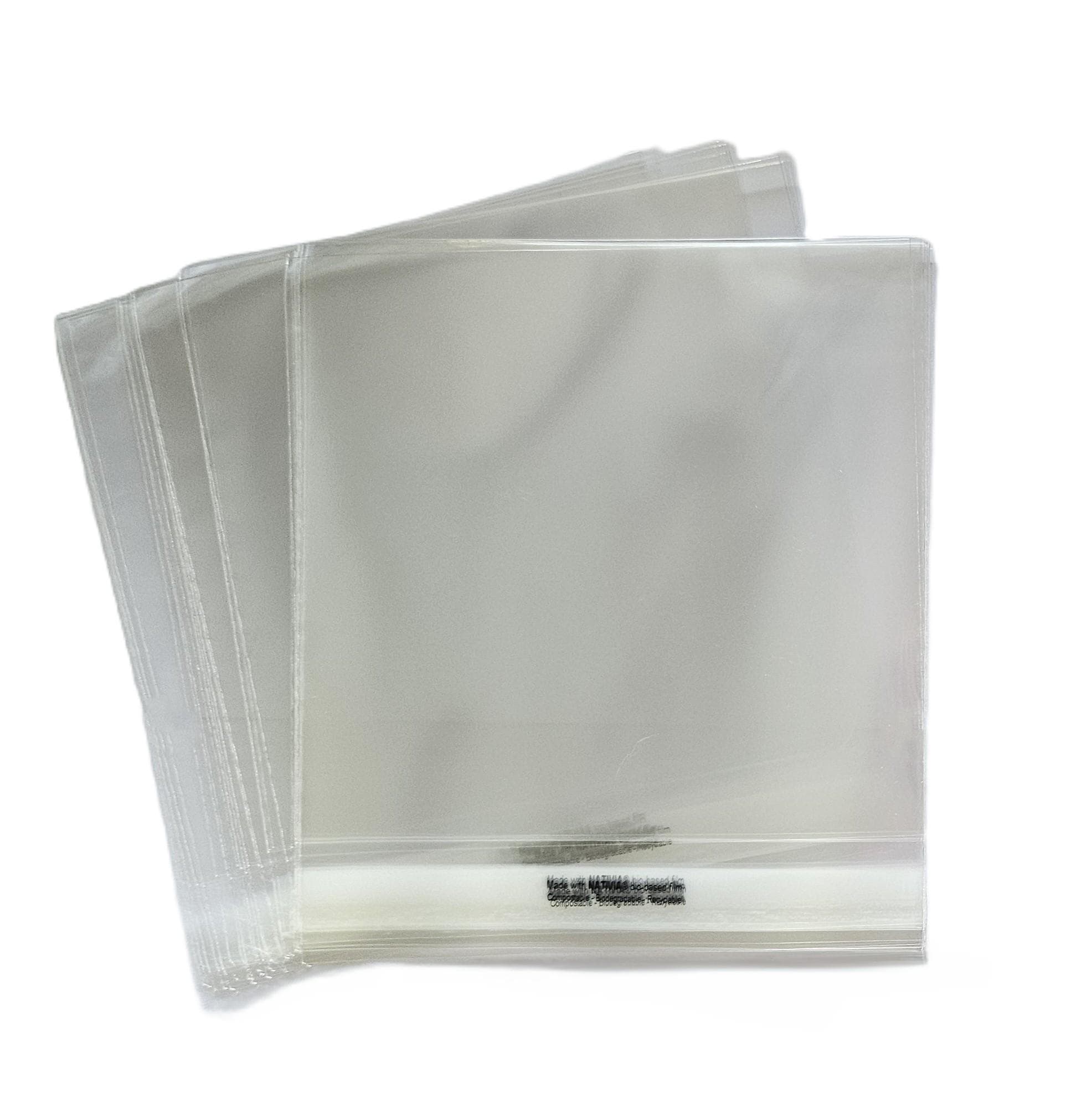Compostable Cello Bags for 6x6 Cards | Self Seal Eco Display Sleeves (160 x 155mm) __etsy:8020647303