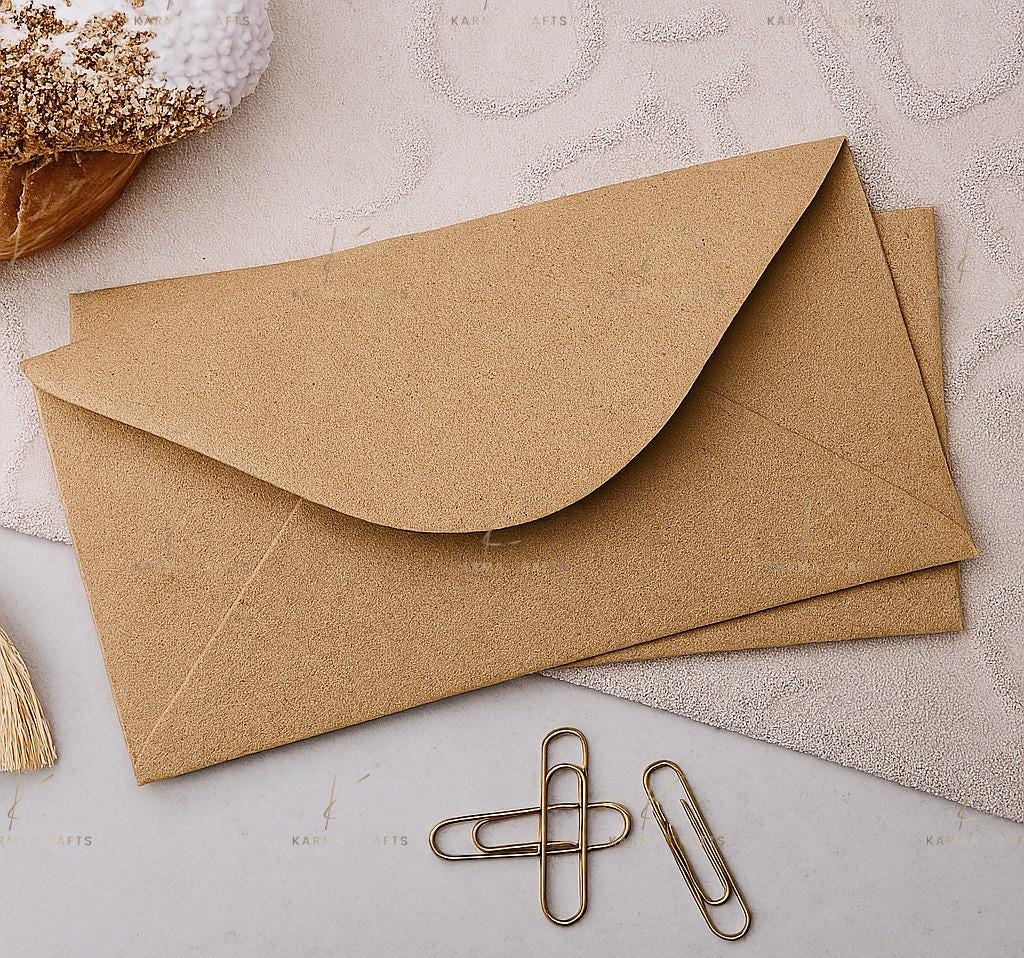 DL Recycled Kraft Fleck Envelopes | Eco Friendly 110 x 220mm Envelopes for Cards & Invitations __etsy:7566995984