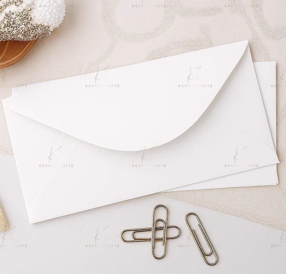 DL White Envelopes 110x220mm – 100gsm Envelopes for Cards & Invitations __etsy:7714511754